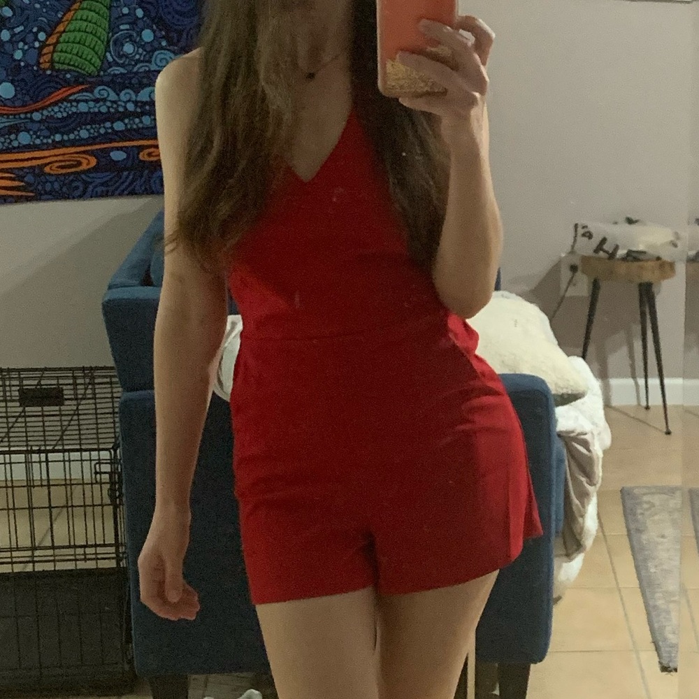 Red romper